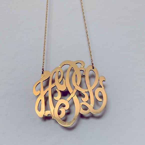 Moon & Lola Gold Initial Necklace - Picture 1 of 2